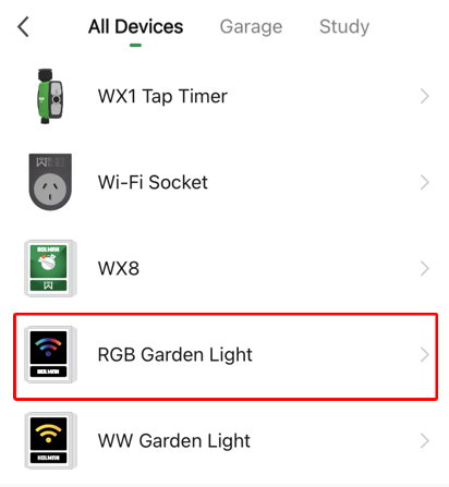 All Devices screen